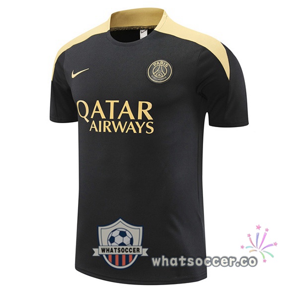 Paris PSG Training T-Shirts Black 2024-2025