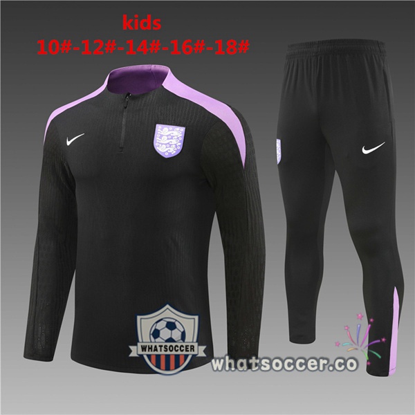 Tracksuit England Kids Black 2024-2025
