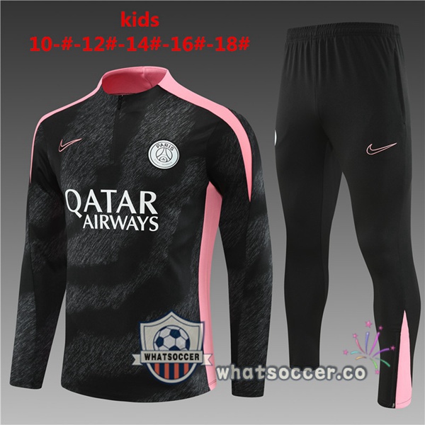 Tracksuit Paris PSG Kids Black 2024-2025