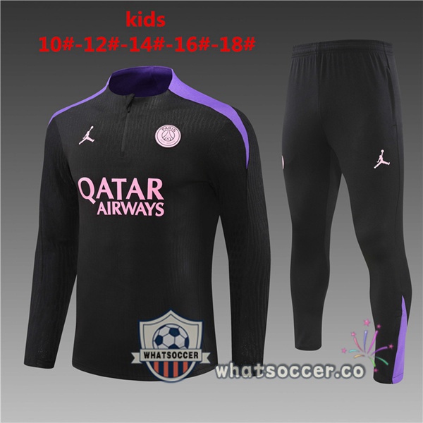 Tracksuit Paris PSG Kids Black 2024-2025