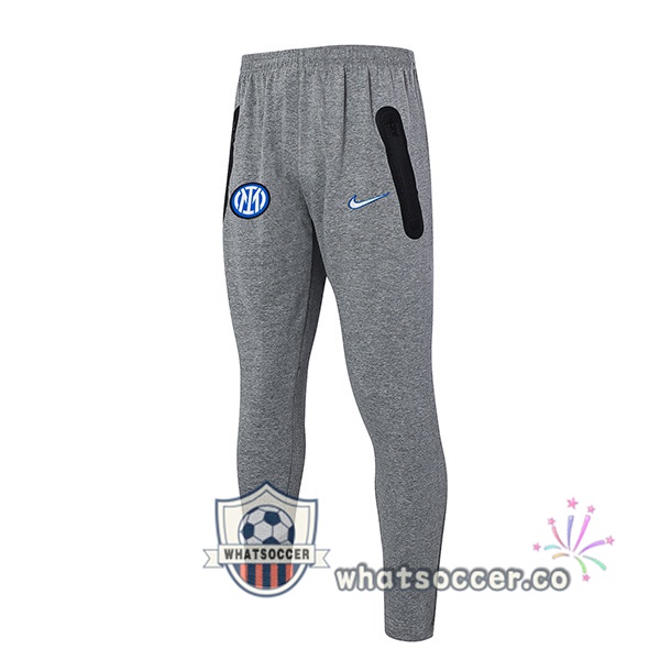 Inter Milan Soccer Pants Gray 2024-2025