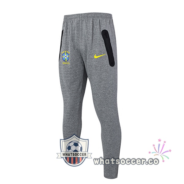 Brazil Soccer Pants Gray 2024-2025