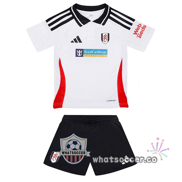 Fulham FC Kids Home Soccer Jerseys White 2024-2025