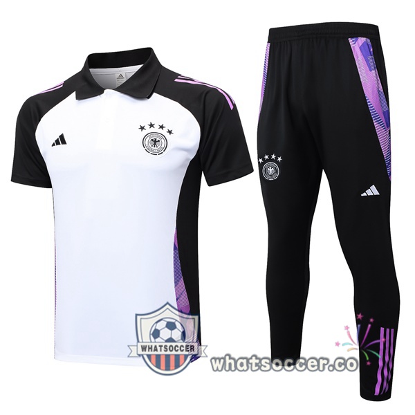 Training Polo Germany + Pants White 2024-2025