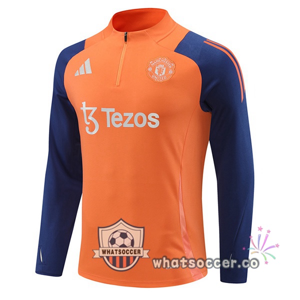 Soccer Sweater Manchester United Orange 2024-2025