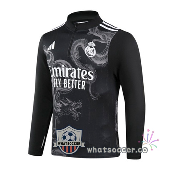 Soccer Sweater Real Madrid Black 2024-2025