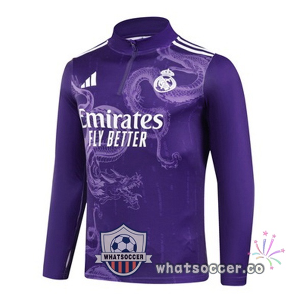 Soccer Sweater Real Madrid Purple 2024-2025