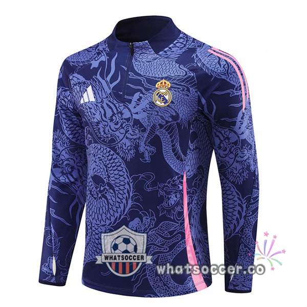 Soccer Sweater Real Madrid Blue Royal 2024-2025