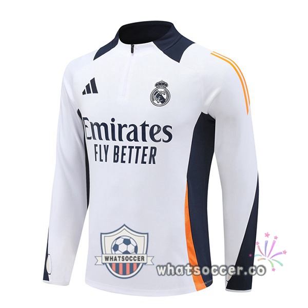 Soccer Sweater Real Madrid White 2024-2025