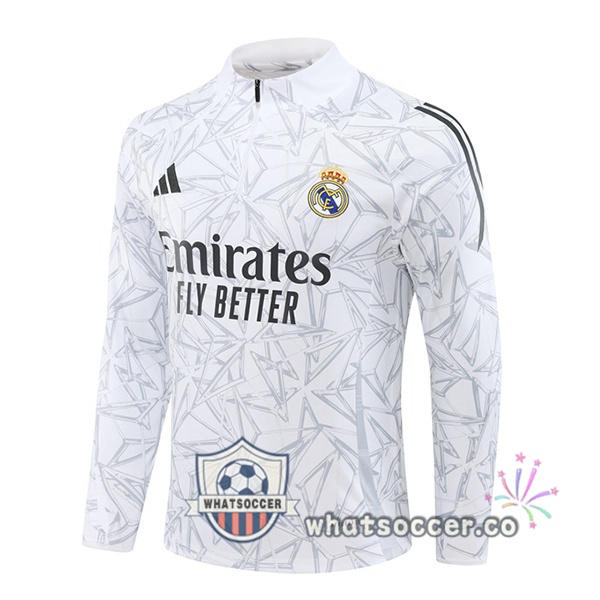 Soccer Sweater Real Madrid White 2024-2025