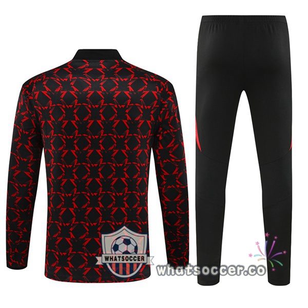 Tracksuit Manchester United Black Red 2024-2025