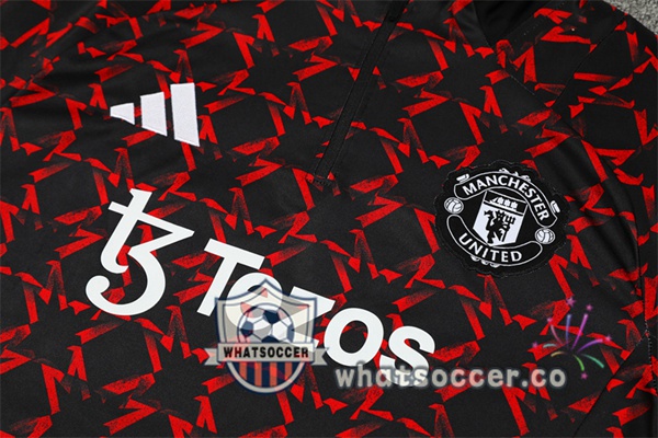 Tracksuit Manchester United Black Red 2024-2025