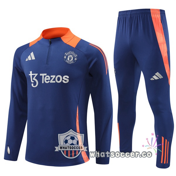Tracksuit Manchester United Blue Royal 2024-2025