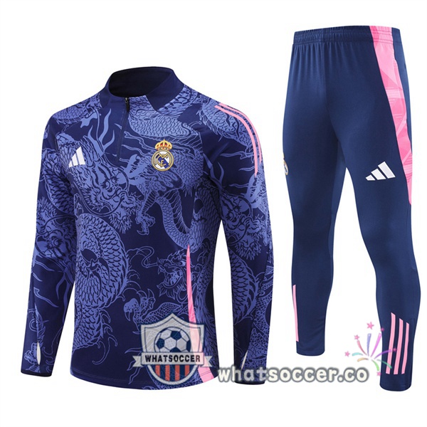 Tracksuit Real Madrid Blue Royal 2024-2025