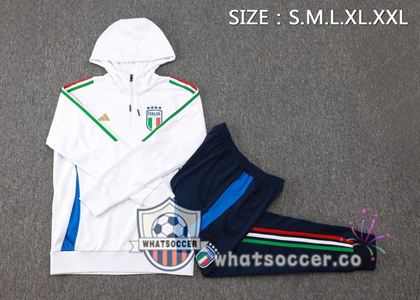 Tracksuit - Hooded Italy White 2024-2025