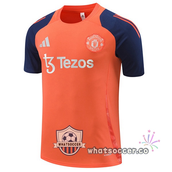 Manchester United Training T-Shirts Orange 2024-2025
