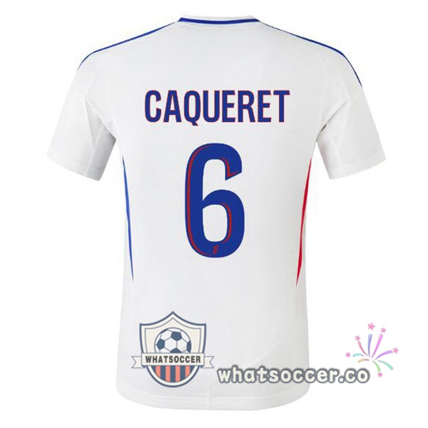 Olympique Lyonnais (CAQUERET 6) Home Soccer Jerseys White 2024-2025