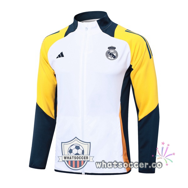 Soccer Jacket Real Madrid White 2024-2025