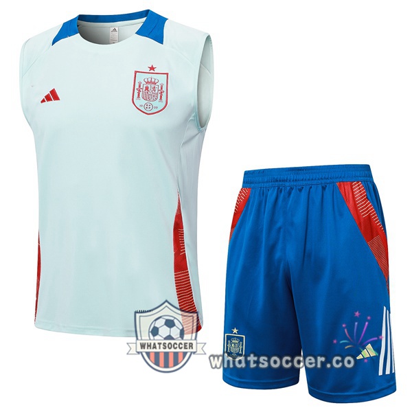 Spain Soccer Vest + Shorts Blue 2024-2025