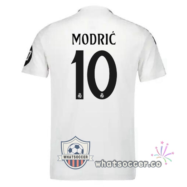 Real Madrid (Modrić 10) Home Soccer Jerseys White 2024-2025