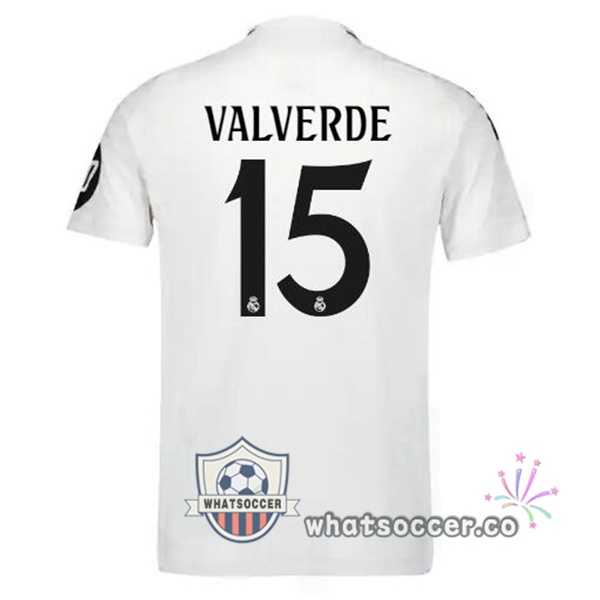 Real Madrid (Valverde 15) Home Soccer Jerseys White 2024-2025