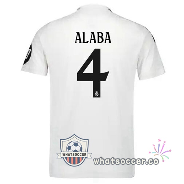 Real Madrid (Alaba 4) Home Soccer Jerseys White 2024-2025