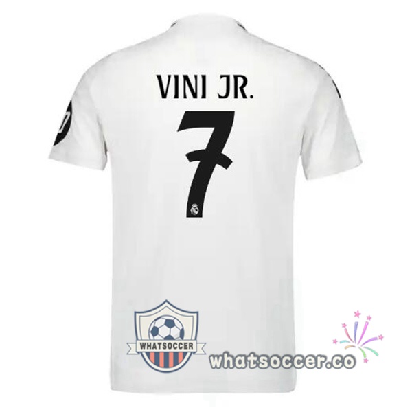 Real Madrid (Vini Jr. 7) Home Soccer Jerseys White 2024-2025