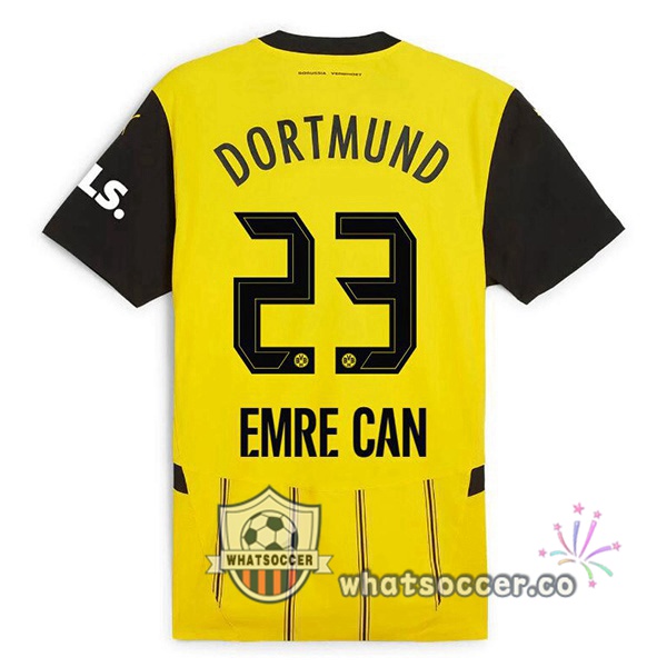 Dortmund BVB (Emre Can 23) Home Soccer Jerseys Yellow 2024-2025