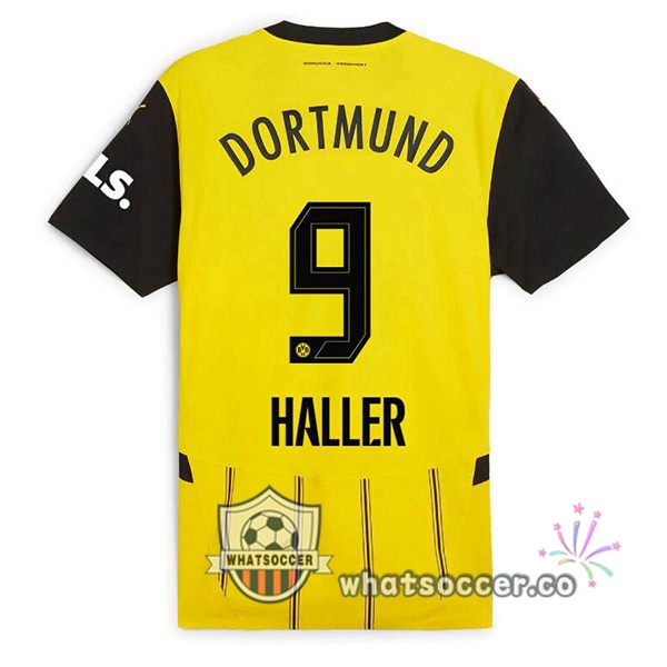 Dortmund BVB (Haller 9) Home Soccer Jerseys Yellow 2024-2025