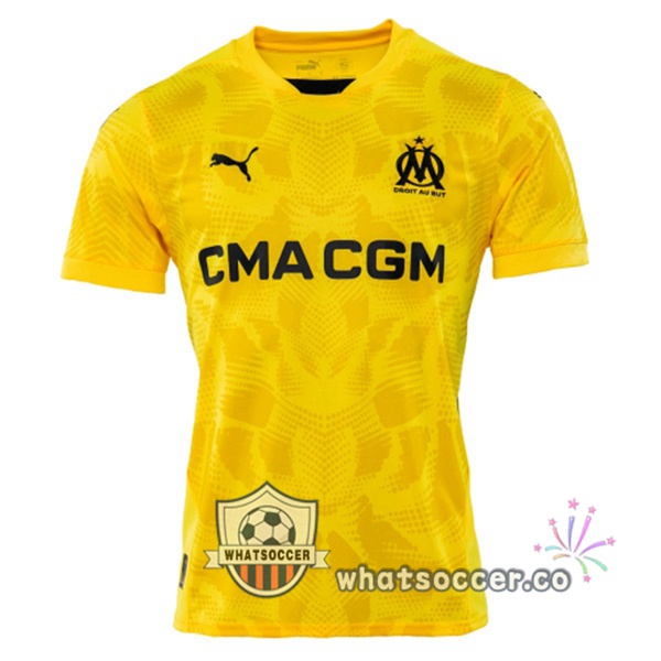 Olympique de Marseille Goalkeeper Soccer Jerseys Yellow 2024-2025