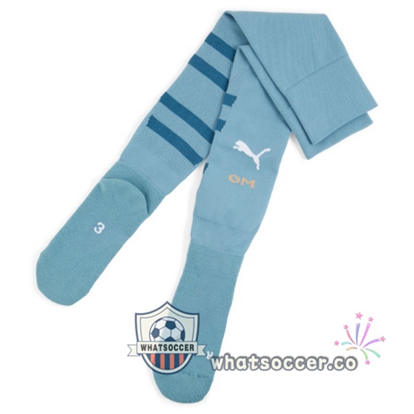 Olympique de Marseille Away Soccer Jerseys Blue 2024-2025