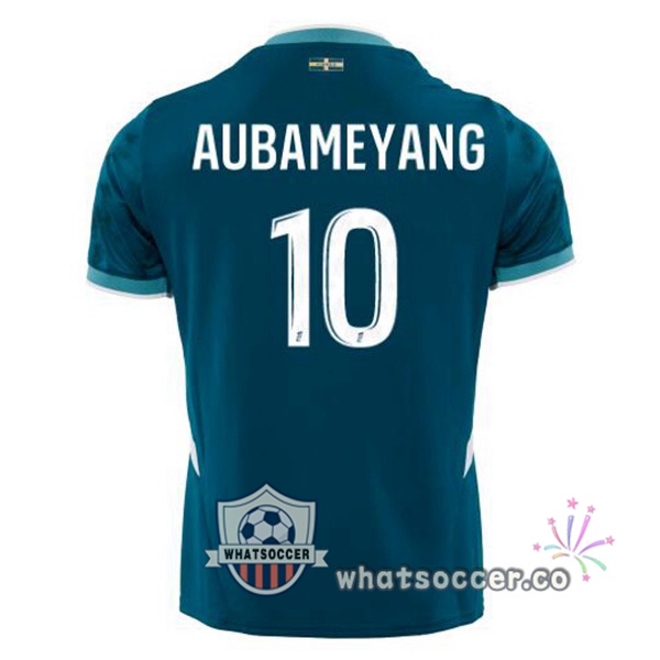 Olympique de Marseille (AUBAMEYANG 10) Away Soccer Jerseys Blue 2024-2025