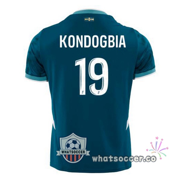 Olympique de Marseille (KONDOGBIA 19) Away Soccer Jerseys Blue 2024-2025