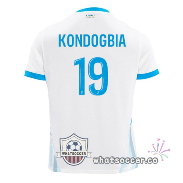 Olympique de Marseille (KONDOGBIA 19) Home Soccer Jerseys White 2024-2025