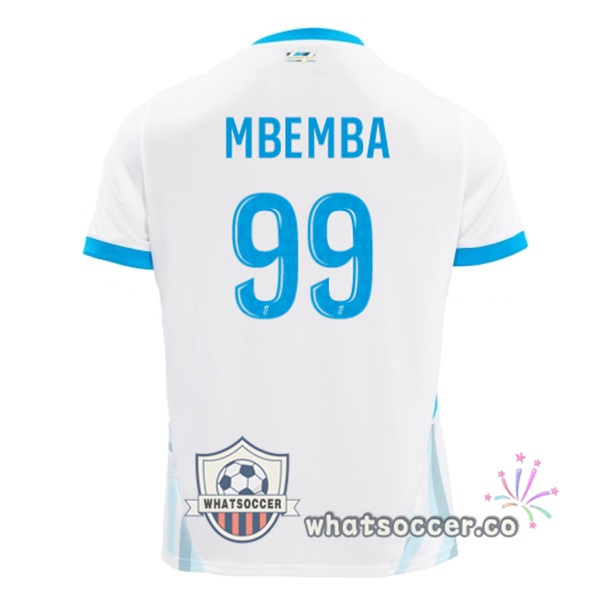 Olympique de Marseille (MBEMBA 99) Home Soccer Jerseys White 2024-2025