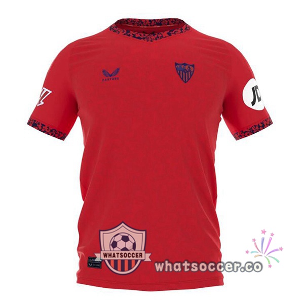 Sevilla FC Away Soccer Jerseys Red 2024-2025