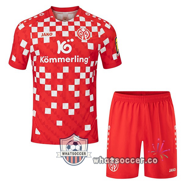 FSV Mainz 05 Kids Home Soccer Jerseys Red 2024-2025