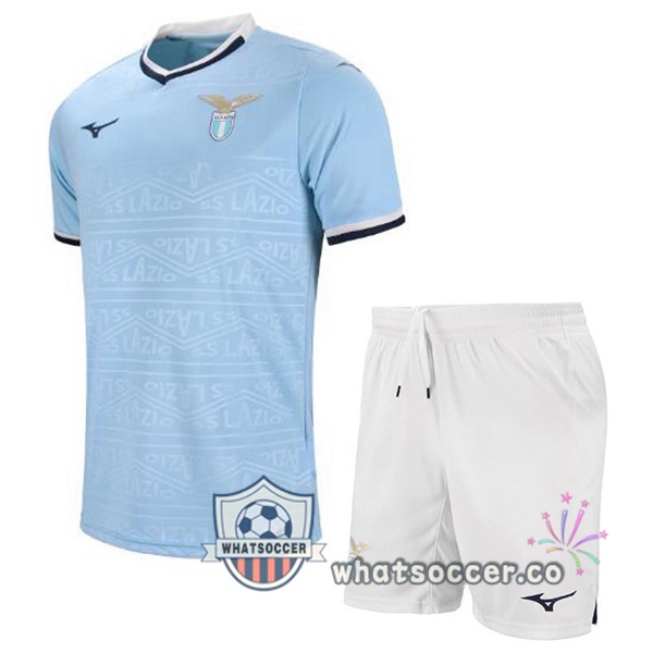 SS Lazio Kids Home Soccer Jerseys Blue 2024-2025