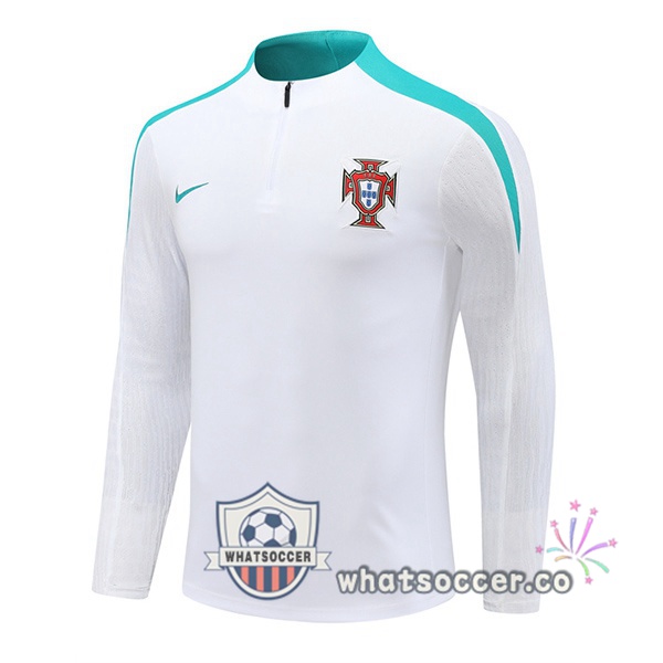 Soccer Sweater Portugal White 2024-2025