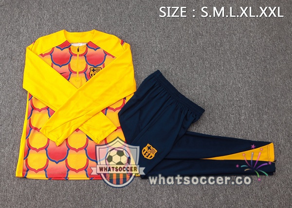 Tracksuit FC Barcelona Yellow 2024-2025