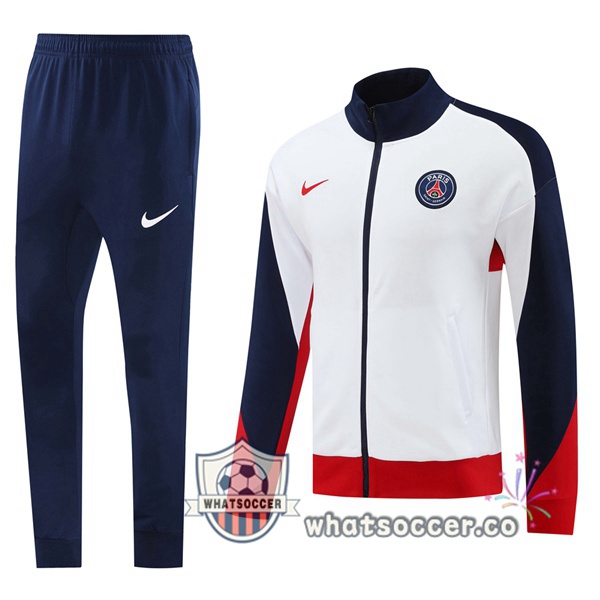 Training Jacket Paris PSG White 2024-2025