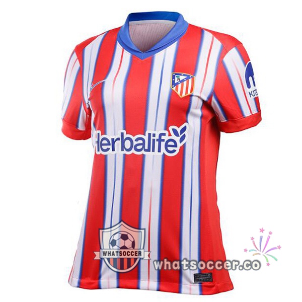 Atletico Madrid Women Home Soccer Jerseys Red 2024-2025