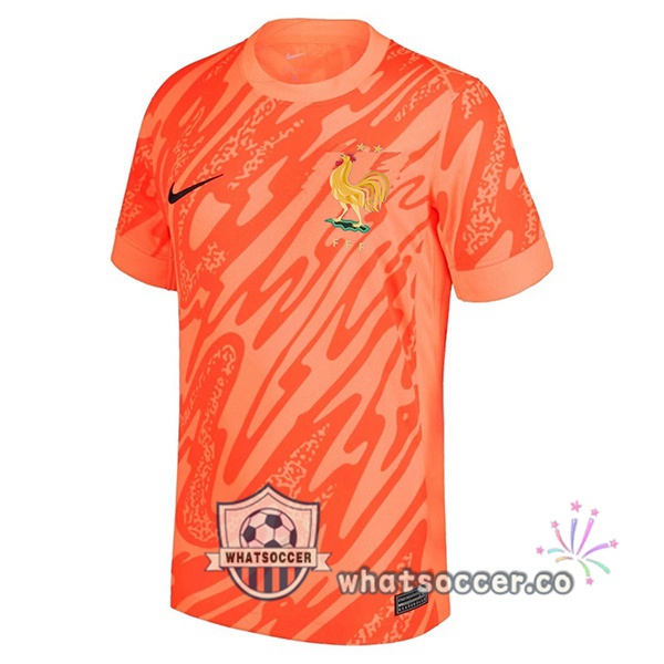 France Goalkeeper Soccer Jerseys Red 2024-2025