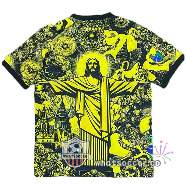 Brazil Special Edition Soccer Jerseys Yellow 2024-2025