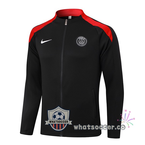 Soccer Jacket Paris PSG Black 2024-2025