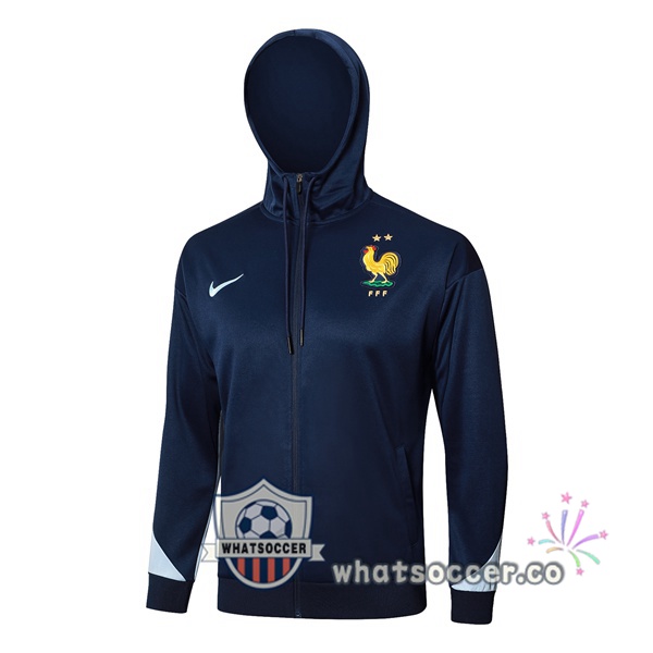Hooded Sweatshirt France Blue Royal 2024-2025