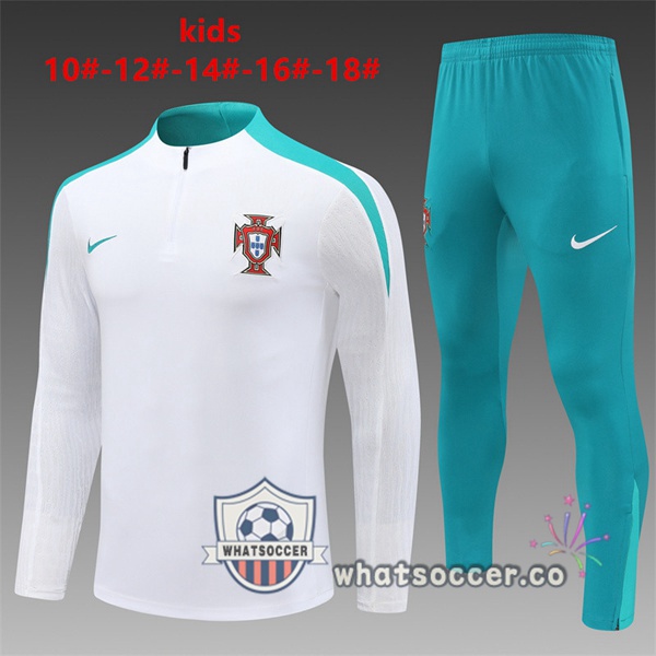 Tracksuit Portugal Kids White 2024-2025