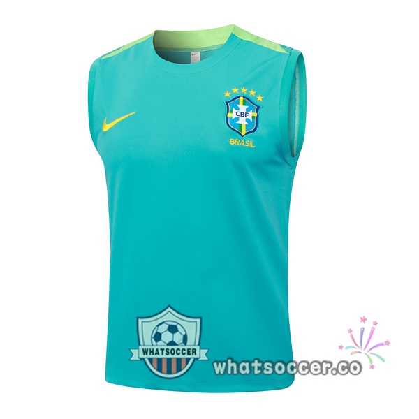 Brazil Soccer Vest Green 2024-2025