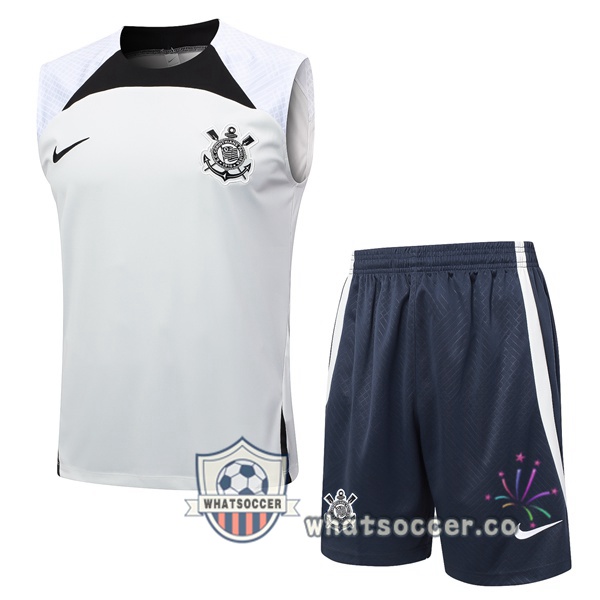 Corinthians Soccer Vest + Shorts White 2024-2025