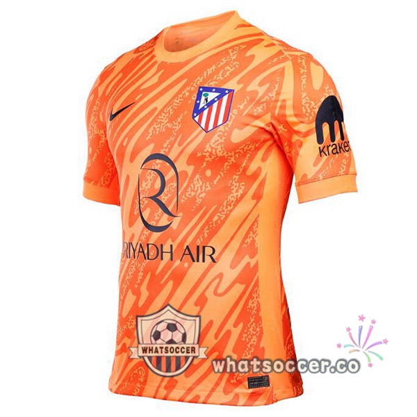 Atletico Madrid Goalkeeper Soccer Jerseys Orange 2024-2025